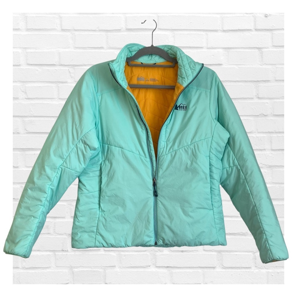 REI Co-op Activator SI Women's Lg Lightweight Aqua Blue Jacket Active Hiking
